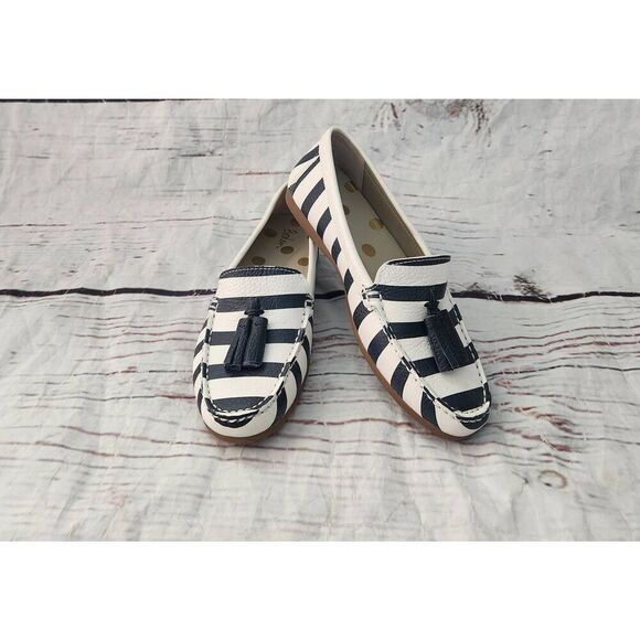 Boden Striped Nautical Tassel Loafer Size 36 NWOB - Picture 1 of 7